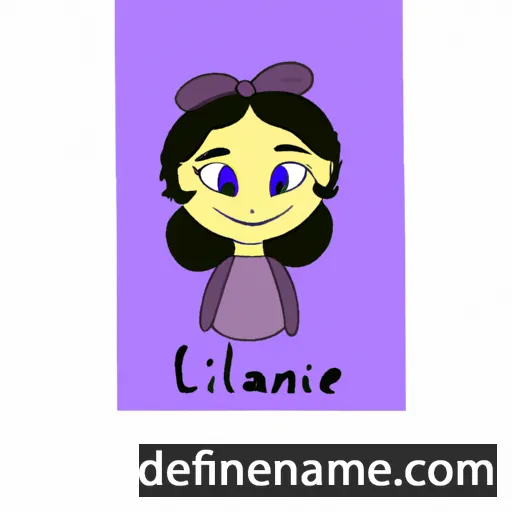 cartoon of the name Lilanie