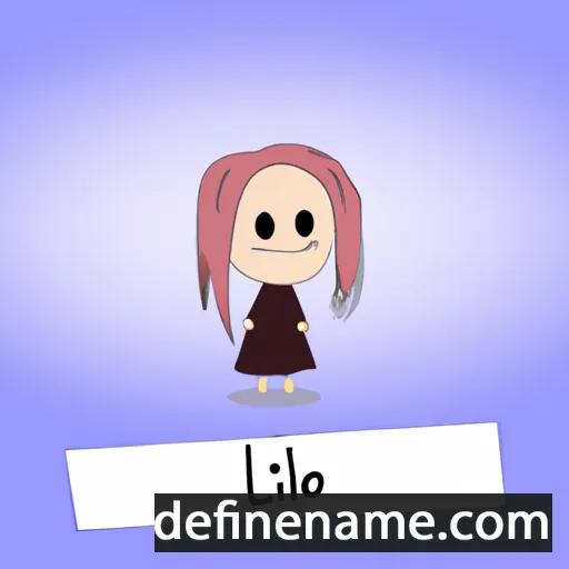 cartoon of the name Lilė