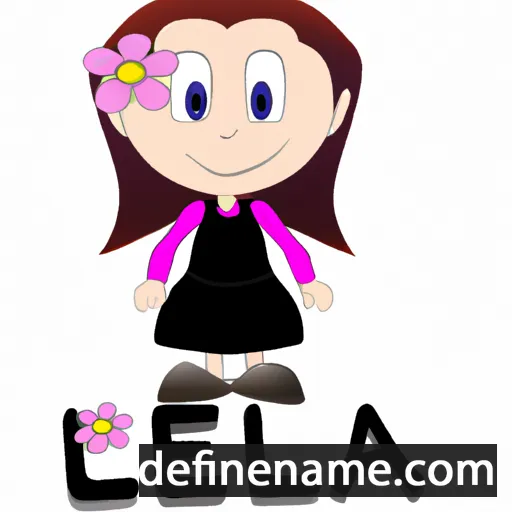 cartoon of the name Lilea