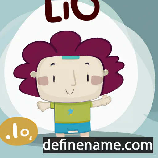 cartoon of the name Líó