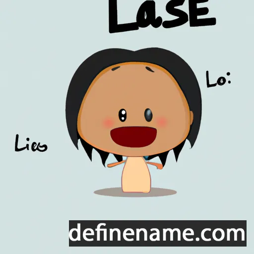 cartoon of the name Lîsabé