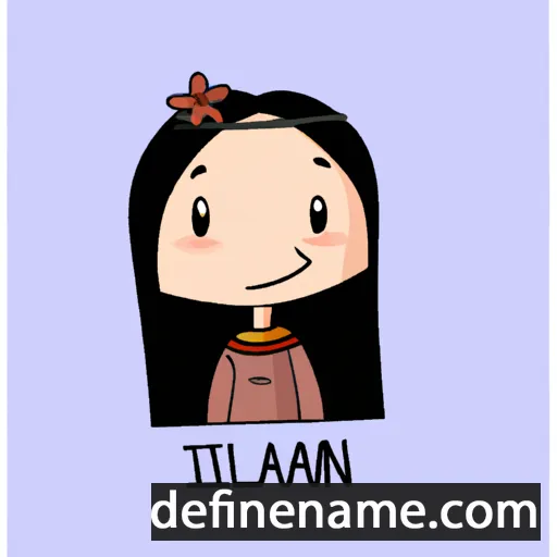 cartoon of the name Liliani