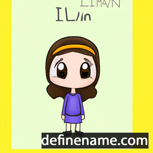 cartoon of the name Liliann