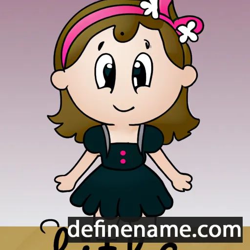 cartoon of the name Liliette