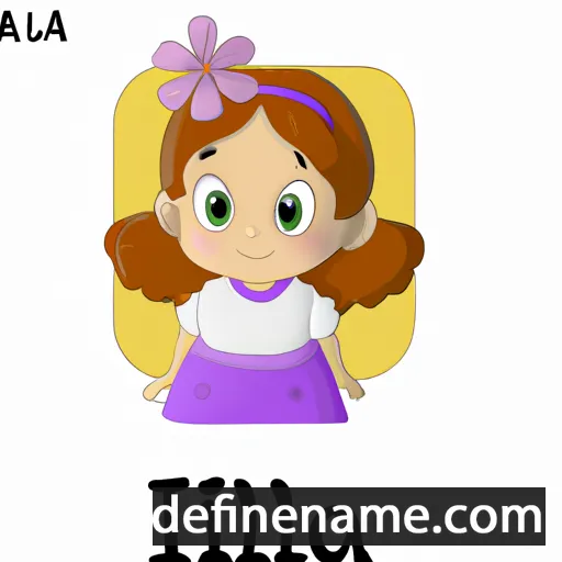 cartoon of the name Liliola