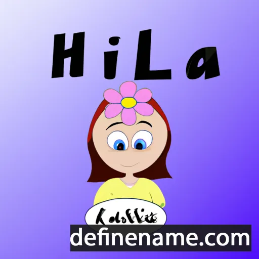 cartoon of the name Lillah