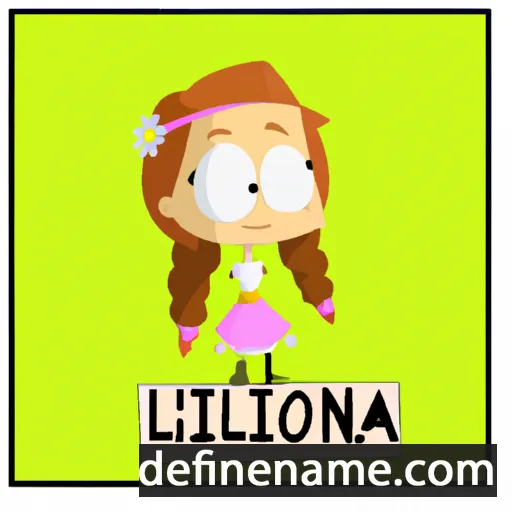 cartoon of the name Lillionna