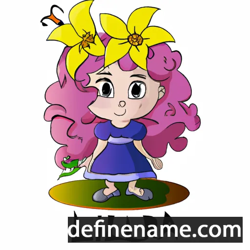 cartoon of the name Lilliora