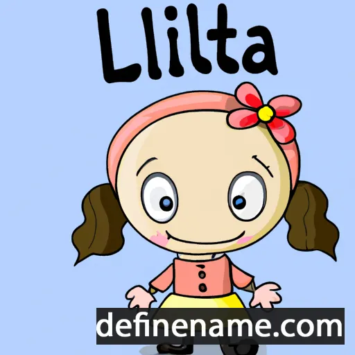 cartoon of the name Lillita