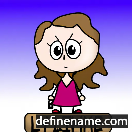 cartoon of the name Lillyanne