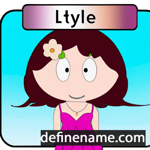 cartoon of the name Lilyane