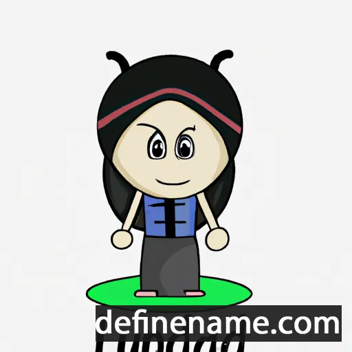 cartoon of the name Lindawati