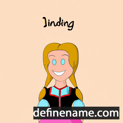 cartoon of the name Lindbjørg