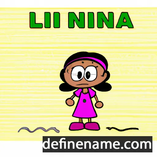 cartoon of the name Lininha