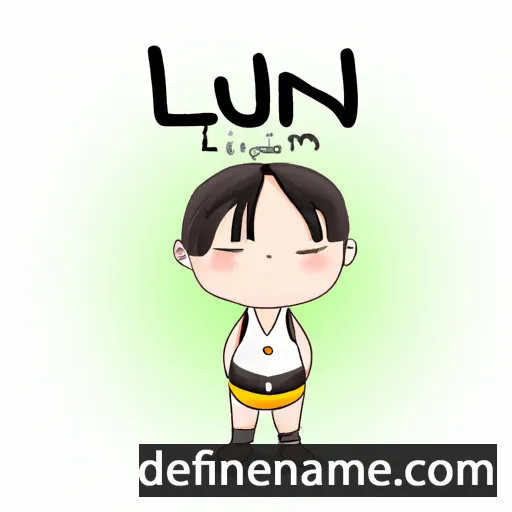 cartoon of the name Linlun