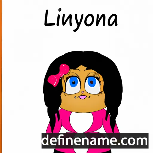 cartoon of the name Linoya