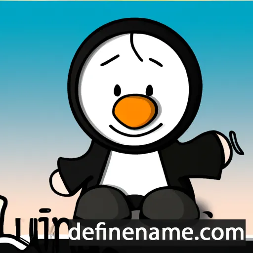 cartoon of the name Linux