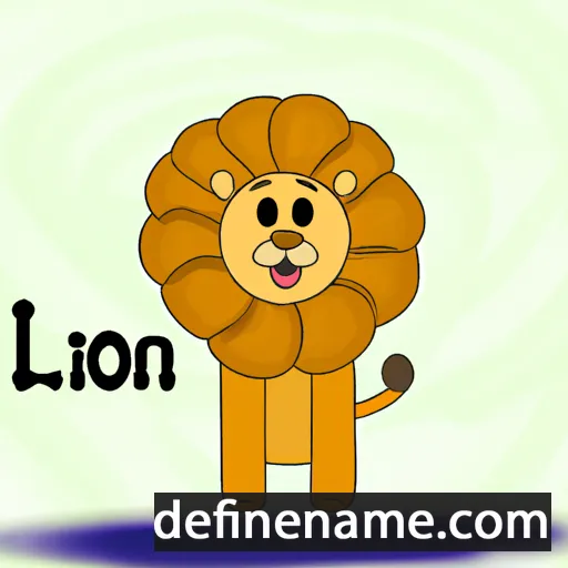 cartoon of the name Lión