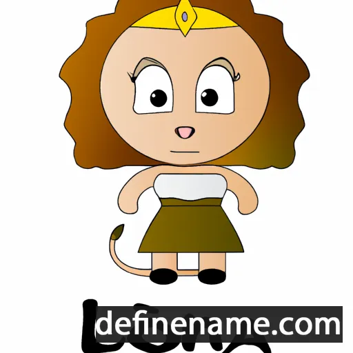 cartoon of the name Liona