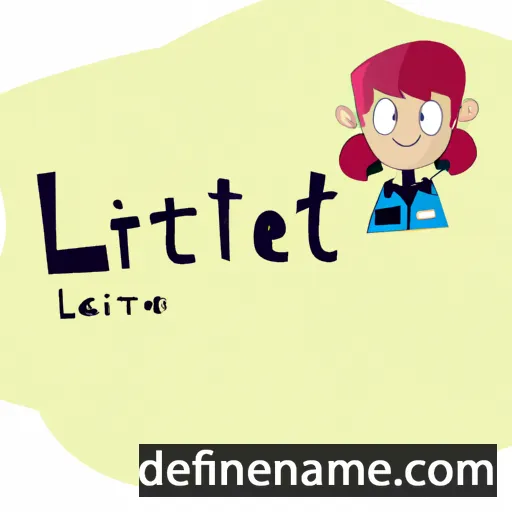 cartoon of the name Lirette