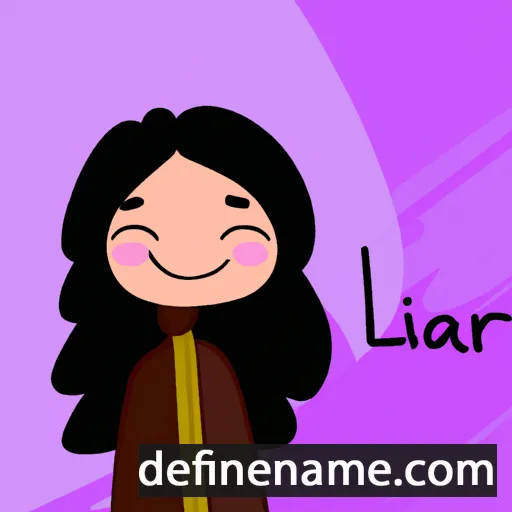 cartoon of the name Lirian