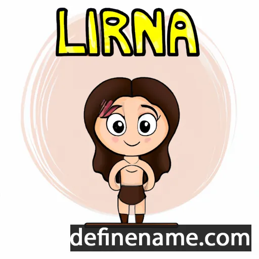 cartoon of the name Liriana