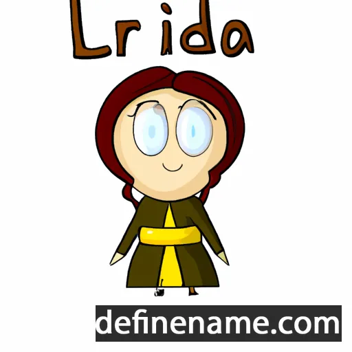 cartoon of the name Liridona