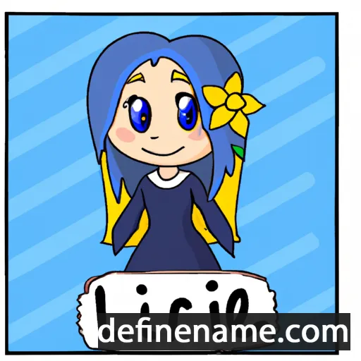 cartoon of the name Liriel