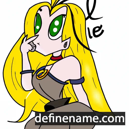 cartoon of the name Liriel