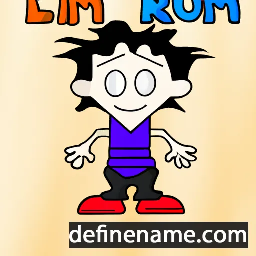 cartoon of the name Lirom