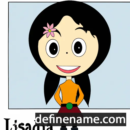 cartoon of the name Lisadiana