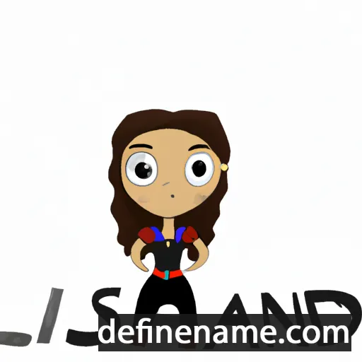 cartoon of the name Lisandra