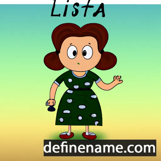 cartoon of the name Liseta