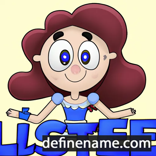 cartoon of the name Lisete