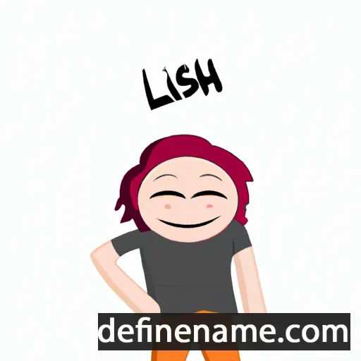 cartoon of the name Lish