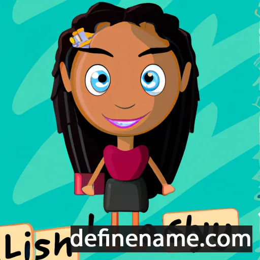 cartoon of the name Lishay