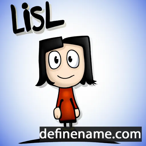 cartoon of the name Lisl