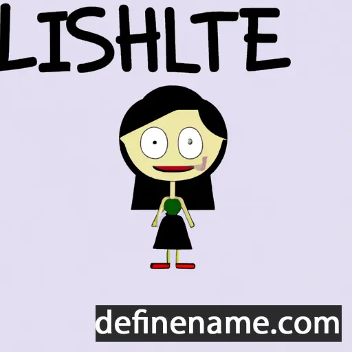 cartoon of the name Lisseth