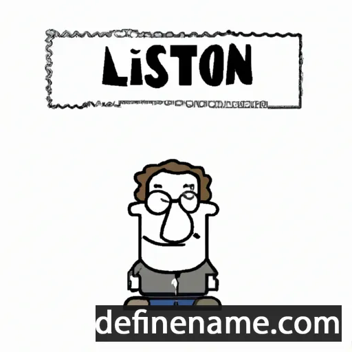 cartoon of the name Liston