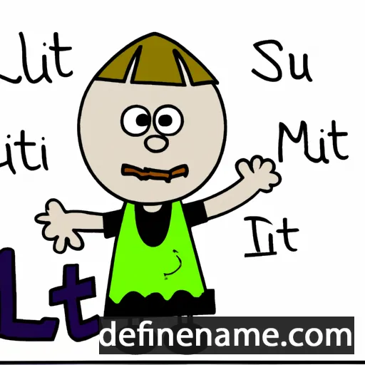 cartoon of the name Litu