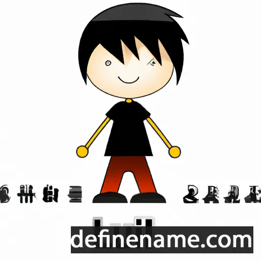 cartoon of the name Liu