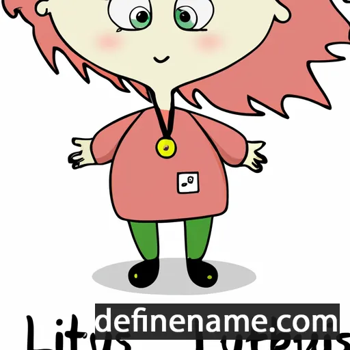 cartoon of the name Liubartė