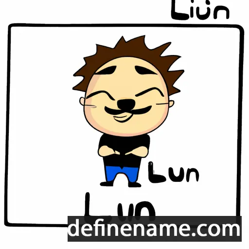 cartoon of the name Liun