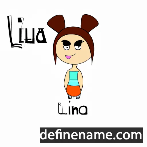 cartoon of the name Liuna