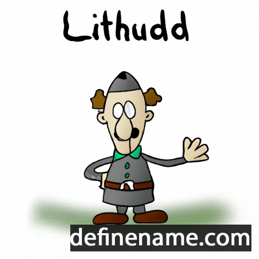 cartoon of the name Liuthold