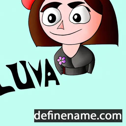 cartoon of the name Liuva