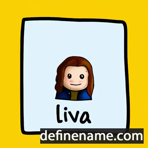 cartoon of the name Liva