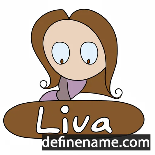 cartoon of the name Liva