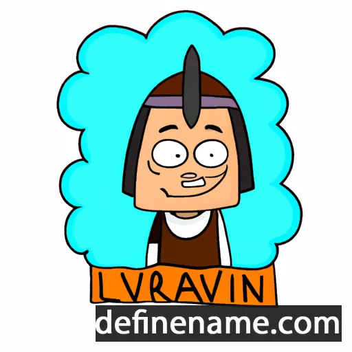 cartoon of the name Livanur