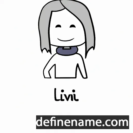 cartoon of the name Livi